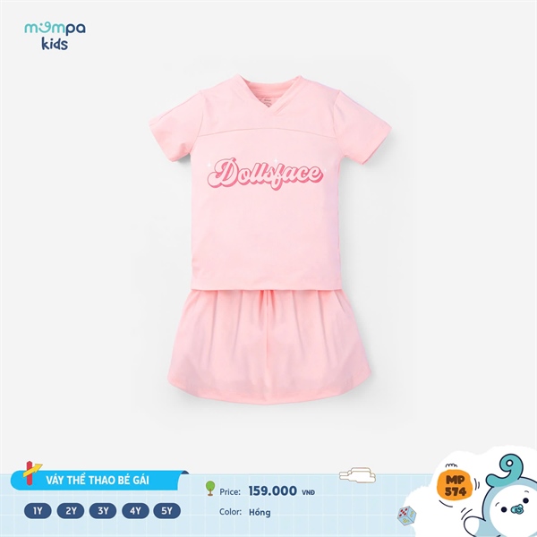 MP574 - 18M/5Y Bộ ba lỗ thể thao váy