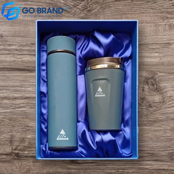 Bộ Gift set Bình Cốc giữ nhiệt 01