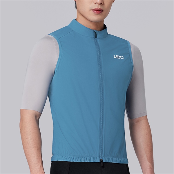 V320 - Áo Gió Gile Đạp Xe MBO Nam Enamel Blue