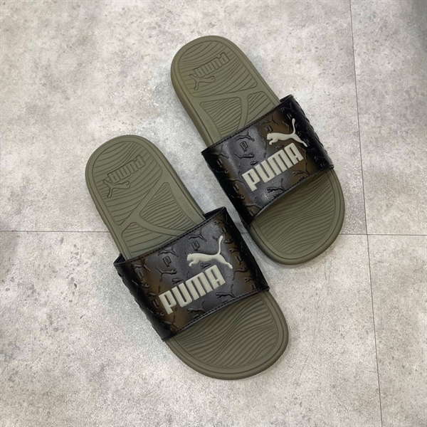 DÉP PUMA COOL CAT 2.0 SUPER LOGO XANH RÊU(KHÔNG TAG)