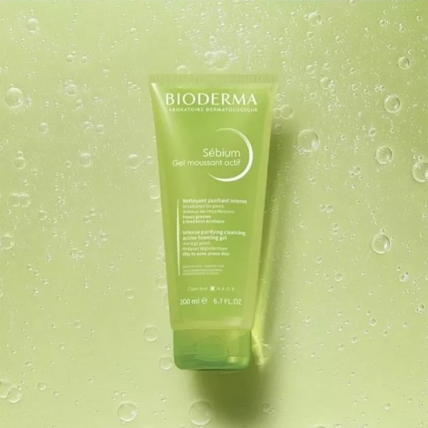 SRM Sạch Sâu & Giảm Mụn Bioderma Gel Moussant ACTIF 200ml