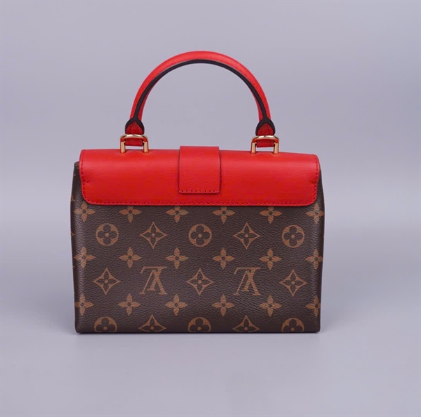 Túi LV Locky hoa nâu nắp đỏ sz20 (BQ) KG+