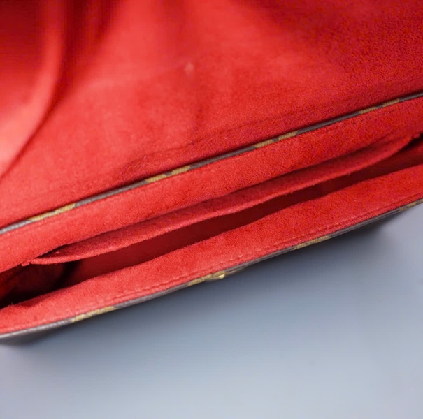 Túi LV Locky hoa nâu nắp đỏ sz20 (BQ) KG+