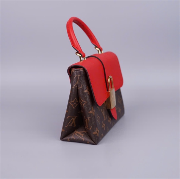 Túi LV Locky hoa nâu nắp đỏ sz20 (BQ) KG+