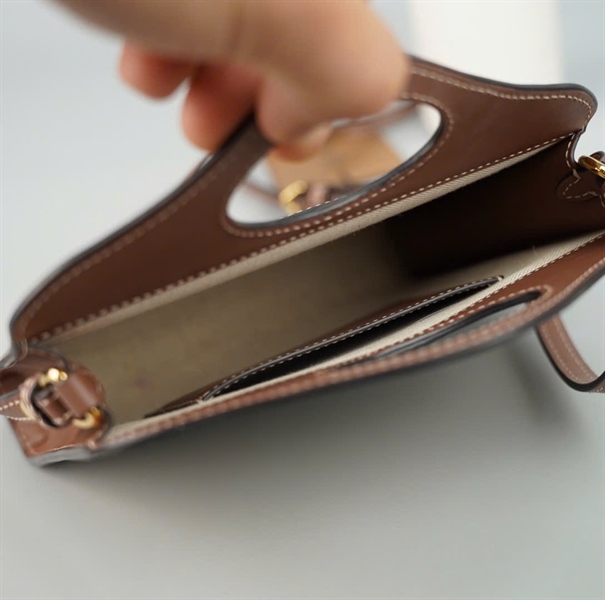 Túi BBR Pocket trắng phối nâu sz17 (BQ) KG+