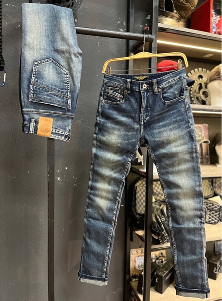 Jean Dài -Disol siêu cấp- RL737 xanh was phủ bạc