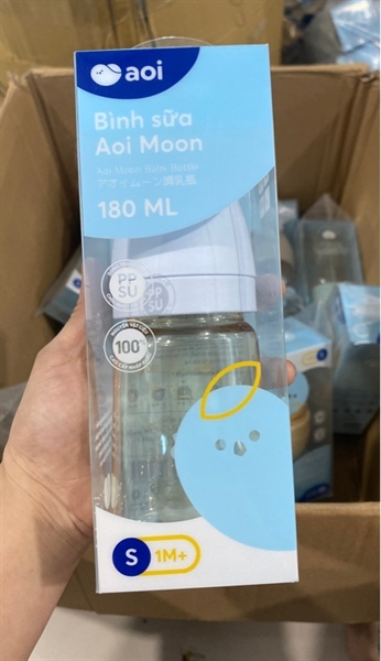 Bình sữa aoi đơn sắc 180ml