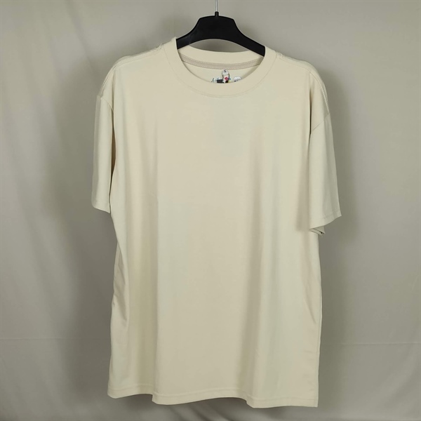 Áo thun Cổ tròn Kem| Unisex 100% Cotton