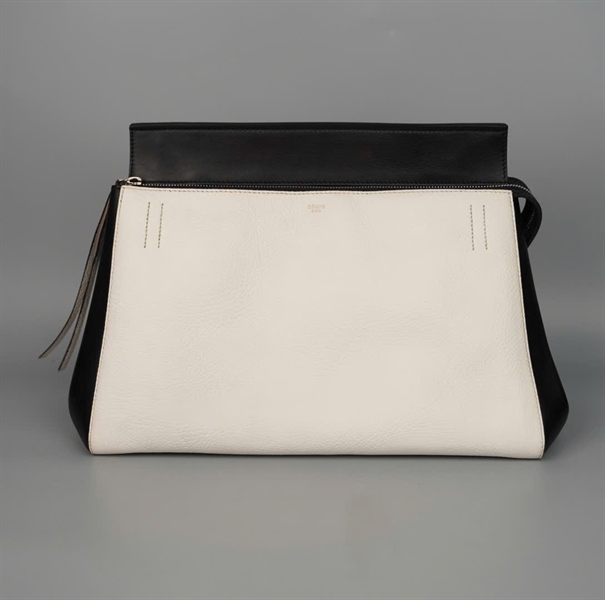 Túi Celine handle đen trắng sz35 +