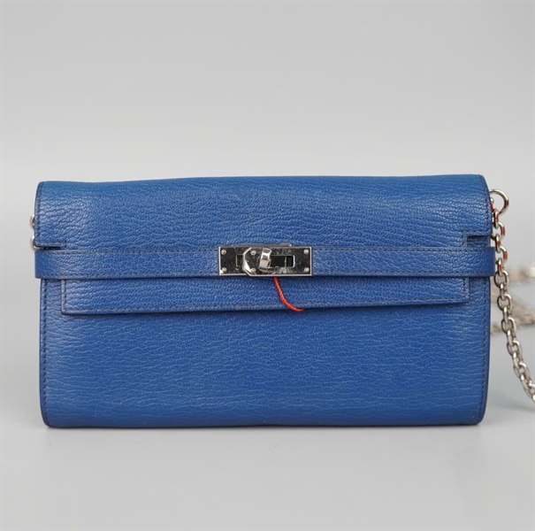 Ví Hermes Kelly xanh KG+