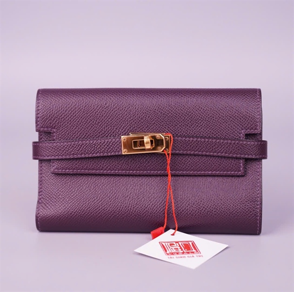 Ví Hermes Kelly tím KG+