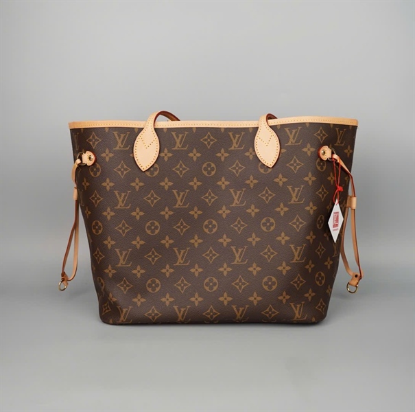 Túi LV Neverfull hoa nâu kèm ví sz32 +