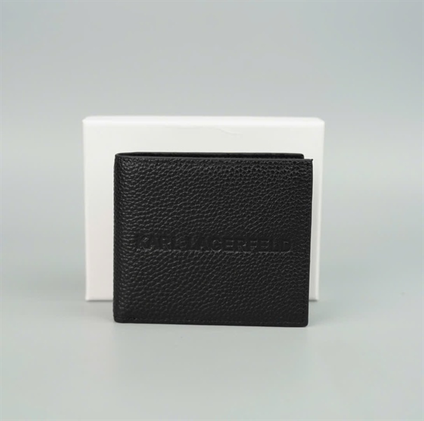Ví Karl Lagerfeld đen gập 2 +