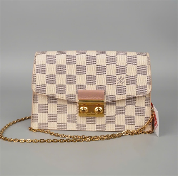 Túi LV Croisette ô vuông xám sz20 KG+