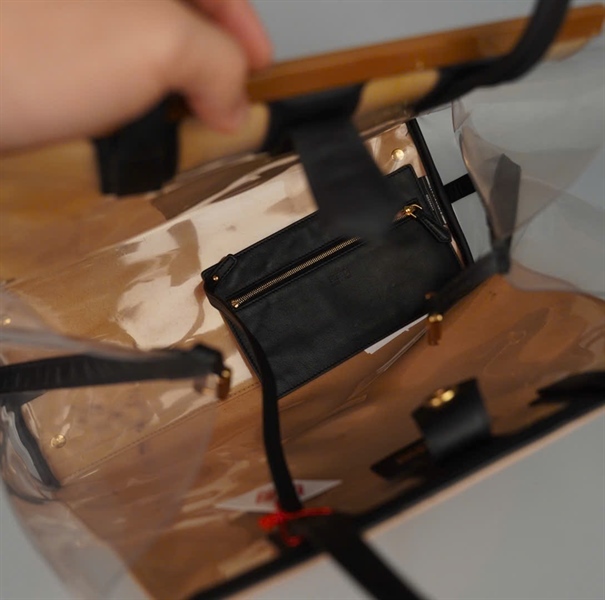 Túi Fendi Tote xanh kèm ví sz38 +