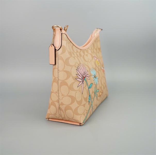 Túi Coach nude họa tiết sz28 +