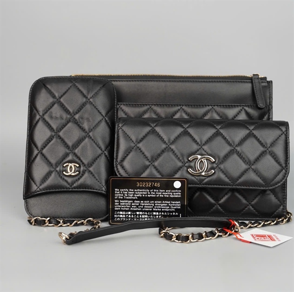 Túi Chanel 3in1 đen (30232746) sz25 món +