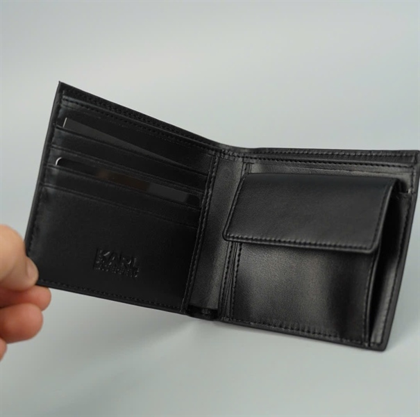 Ví Karl Lagerfeld đen gập 2 +
