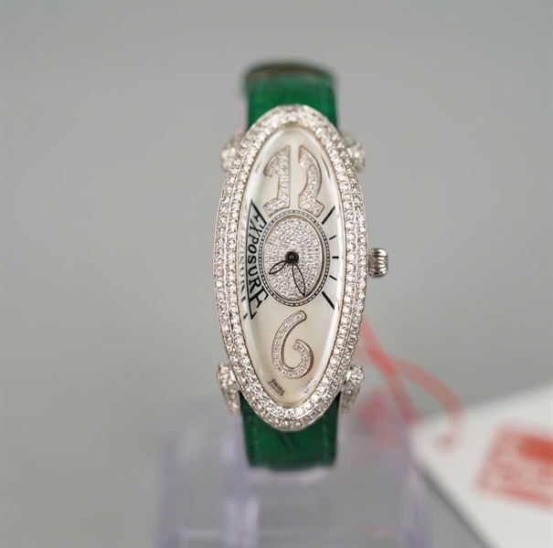 Đồng hồ Exposure Lunita quai xanh (WL4-0029) KG+