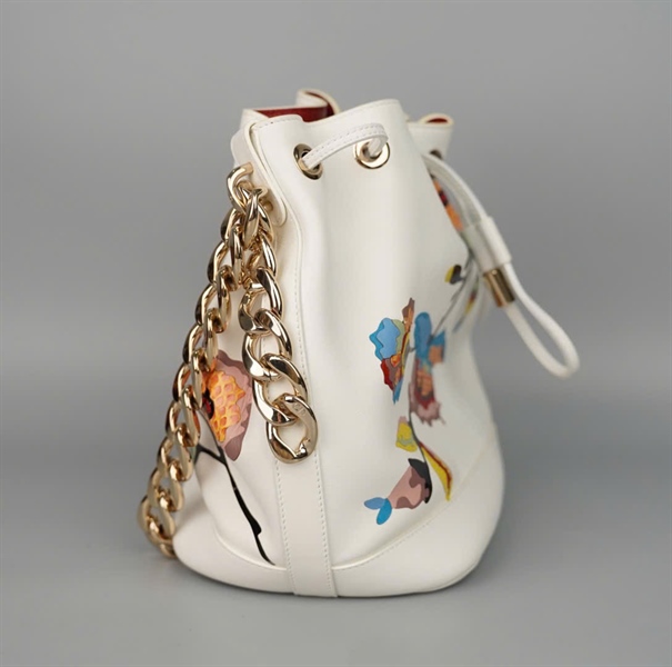 Túi Dior Nóe trắng in hình sz21 +