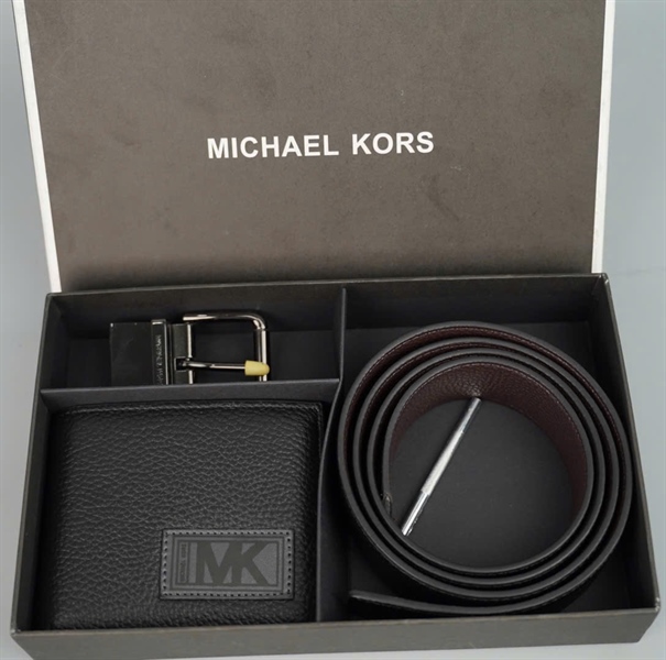 Ví + thắt lưng MK đen +
