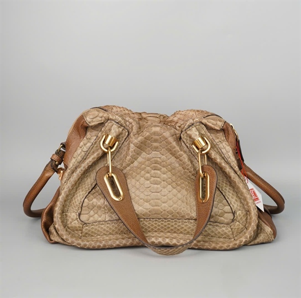 Túi Chloe da trăn màu xám +