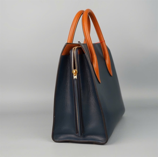 Túi Celine captap handle xanh đen sz36 +