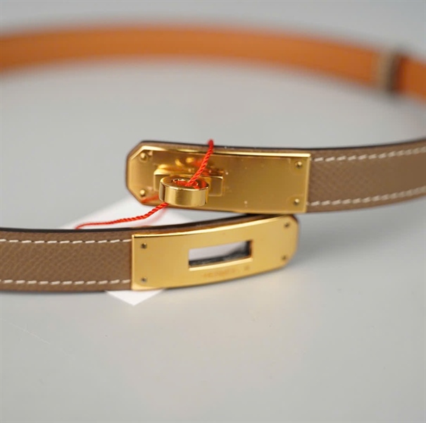 Thắt lưng Hermes màu nude bản 1.5cm dài 77cm KG+