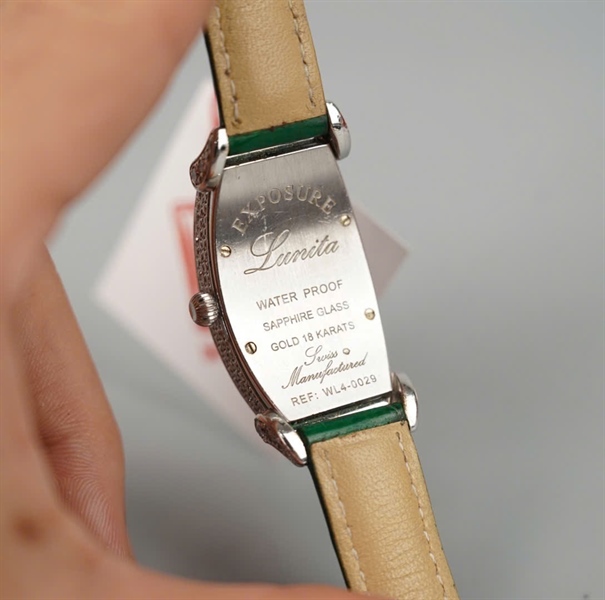 Đồng hồ Exposure Lunita quai xanh (WL4-0029) KG+