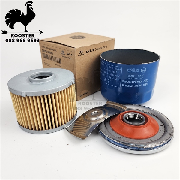[Chính Hãng] Lọc nhớt động cơ (Gasoline) - Rondo, Forte, Kona, Cerato, i30, i20, Setos, Carens, Elantra, Getz(1.4), Rio, Santafe, Accent(Gama), Tucson, Sonata, Sorento, Avante, Creta, Sportage, Soul, K3, K5, Starex (Cái)