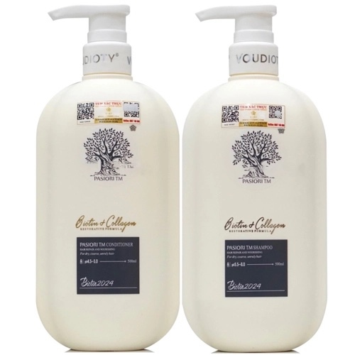 Cặp Gội Xả Biotin Collagen Trắng Phục Hồi (2024) - 500ml