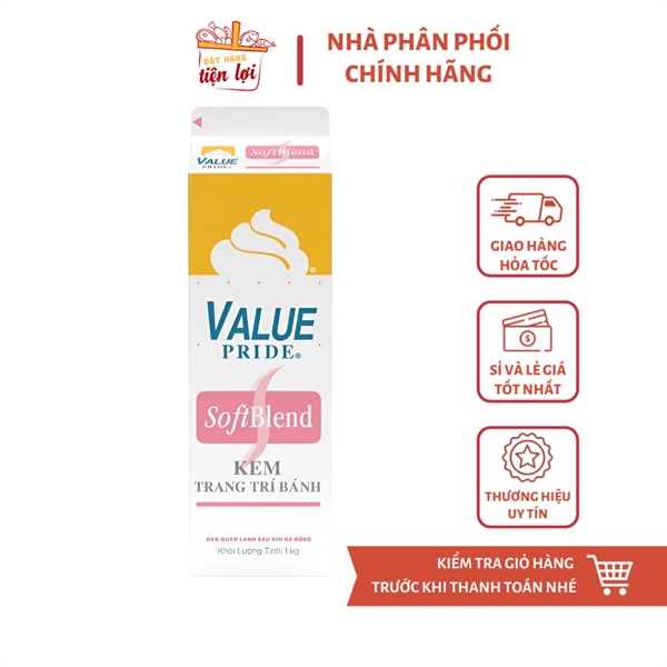 Kem trang trí - Value Pride Soft Blend 907g Richs