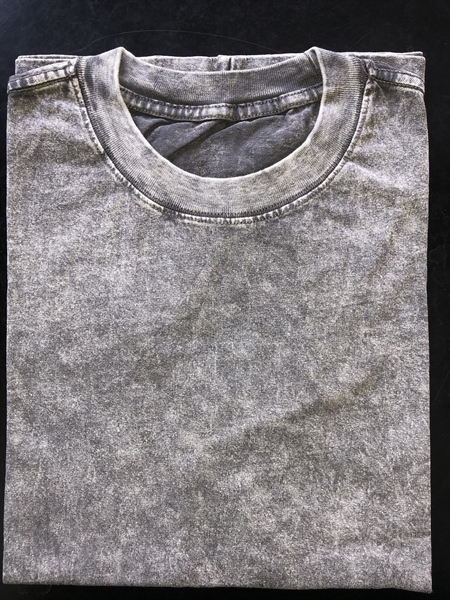 Áo thun Cổ tròn Xám Chì Wash| Unisex 100%cotton