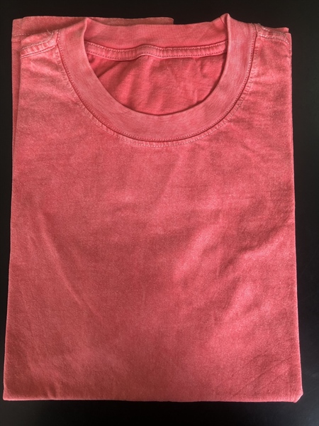 Áo thun Cổ tròn Hồng Wash| Unisex 100%cotton