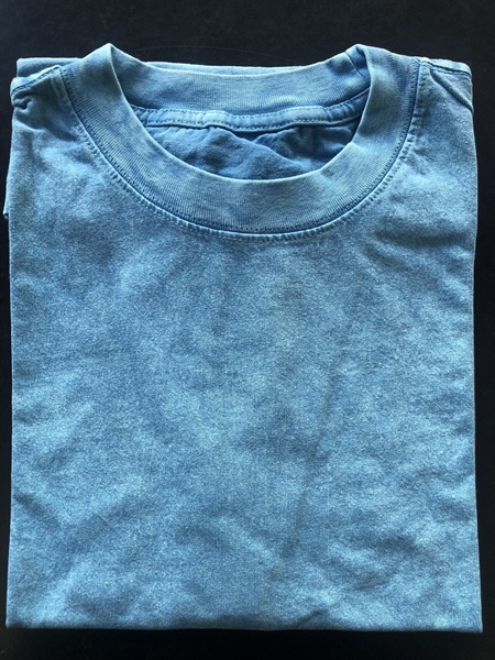 Áo thun Cổ tròn Xanh Da Wash| Unisex 100%cotton