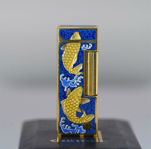 Bật lửa Dunhill cá chép xanh (102790) KG+