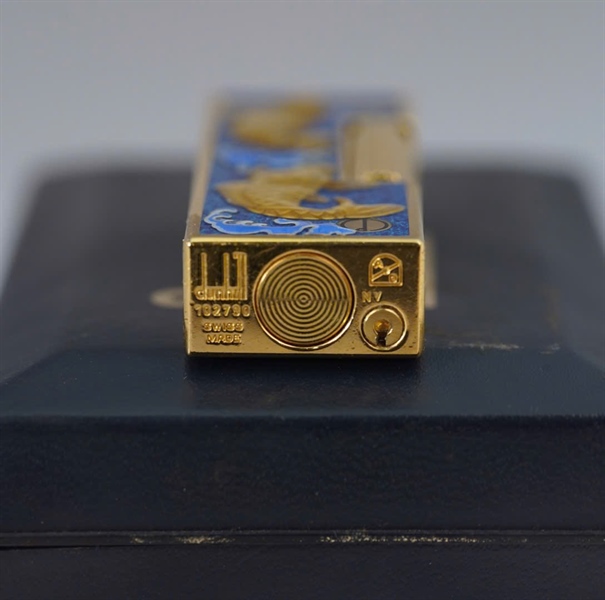 Bật lửa Dunhill cá chép xanh (102790) KG+