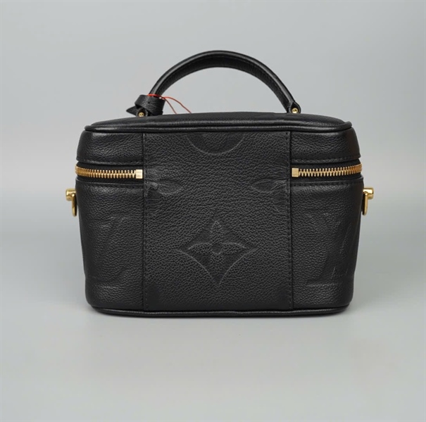 Túi LV Vanity hoa đen kèm ổ + 2chìa (FK0221) sz20 +