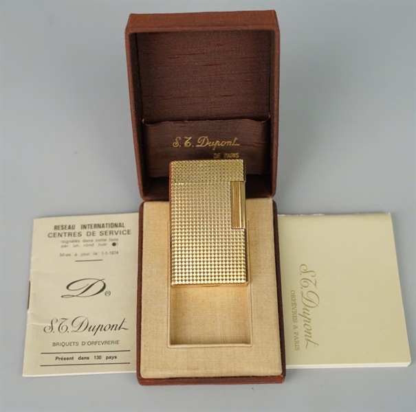 Bật lửa S.T Dupont vàng (NBDH37) KG+