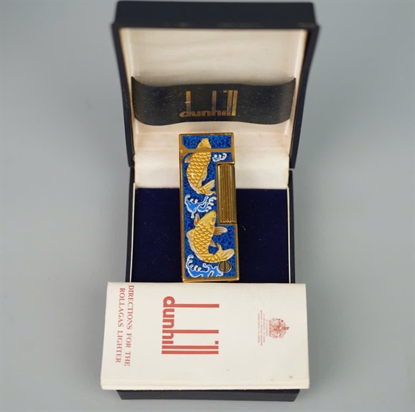 Bật lửa Dunhill cá chép xanh (102790) KG+