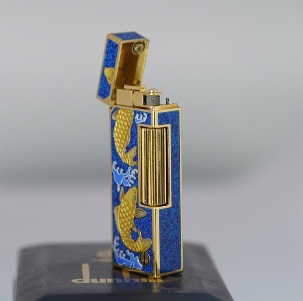 Bật lửa Dunhill cá chép xanh (102790) KG+