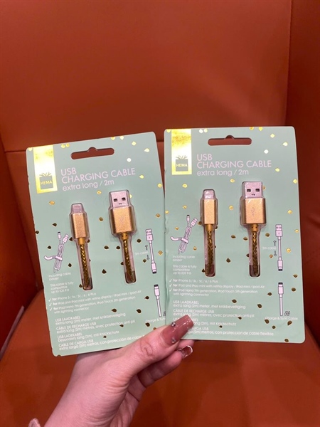 Cáp Sạc IPhone, IPad 2M Hema