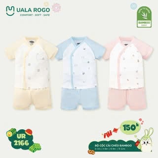 Uala Bộ Cộc Cài Chéo Bambo U2166 - Hồng