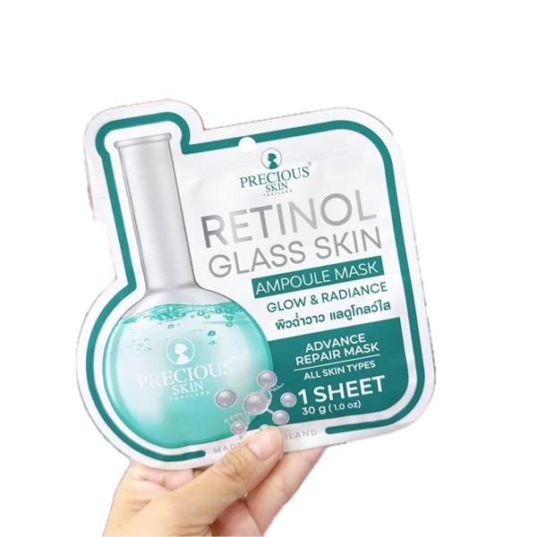 Mặt Nạ Precious Skin Retinol Glass Skin Ampoule Mask 30g