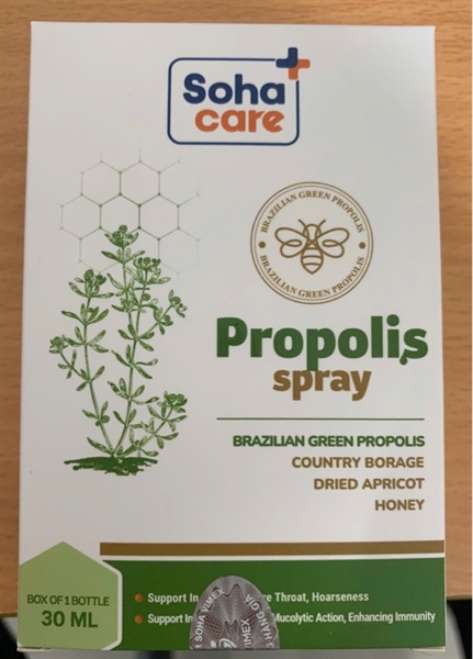 Xịt họng keo ong Propolis spray 30ml - PP Sohaco