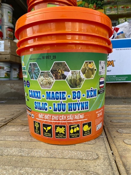 XÔ TRUNG VI LƯỢNG (CANXIBO) 20KG NƯỚC SỆT MÀU VÀNG KING NUTRI