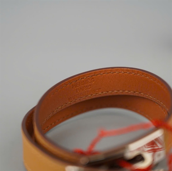 Vòng tay Hermes Mini Kelly Double Tour nude (R) +