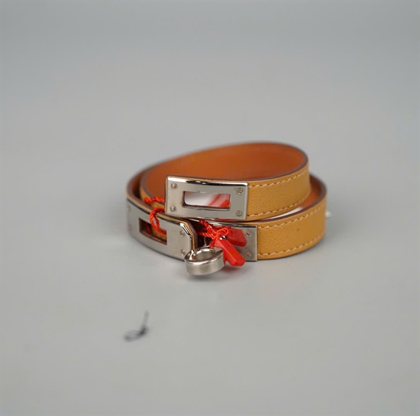 Vòng tay Hermes Mini Kelly Double Tour nude (R) +