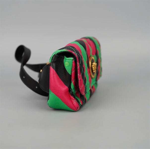 Túi Versace Belt 3 màu xanh đen hồng +