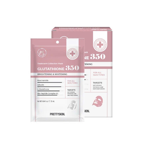 Mặt nạ truyền trắng GLUTATHIONE – 350 PRETTYSKIN ( hộp 10 miếng)